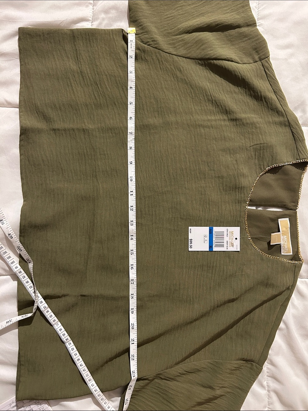 Michael Kors Olive Crewneck Casual Top